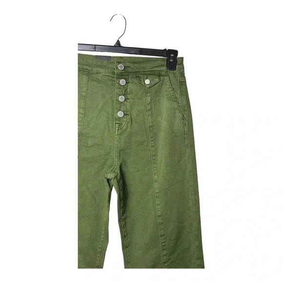 BLANK NYC “THE DELANCEY” DENIM WIDE LEG DENIM PANTS GOING GREEN IN COLOR SIZE 28 - Picture 5 of 14